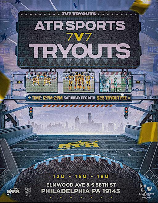 ATR SPORTS 7V7 TRYOUTS | John Bartram HS Football Field