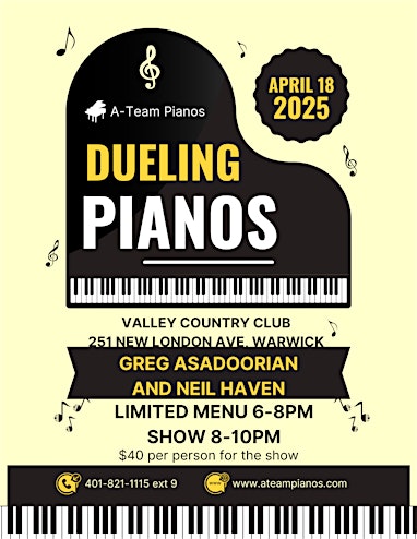 Dueling Pianos at Valley Country Club | Valley Country Club