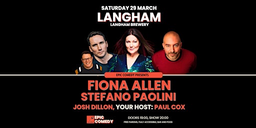 Epic Comedy at Langham Brewery - 29 March | Langham Brewery & Tap