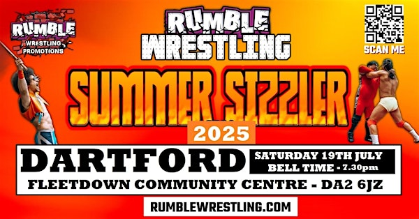 Rumble Wrestling returns to Dartford - KIDS FOR A FIVER Limited offer | Fleetdown Community Centre
