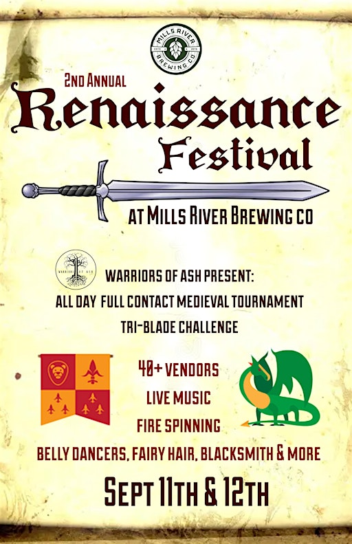 Mills River Brewing co Presents - 2nd Annual Renaissance Festival! | Mills River Brewing Co