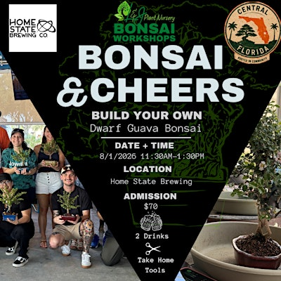 Bonsai & Cheers at Home State Brewing | Dwarf Guava Bonsai Workshop | Home State Brewing Co.