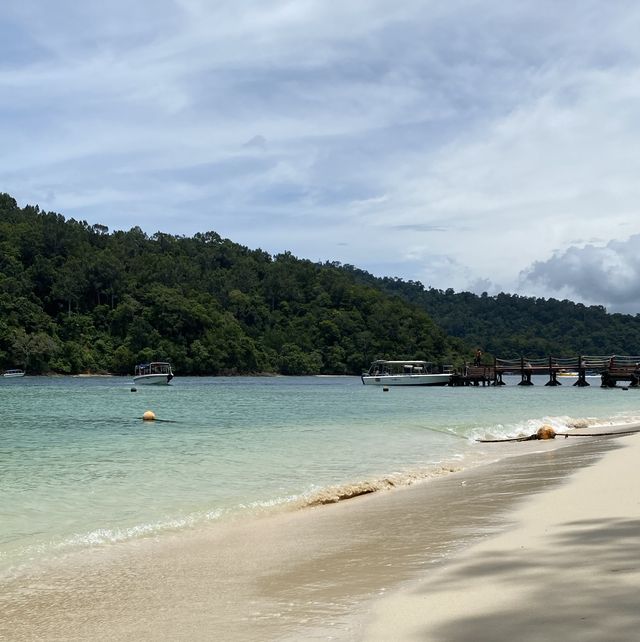 코타키나발루🏝️에메랄드빛 바다와 고운 모래가 펼쳐지는 사피섬🤍