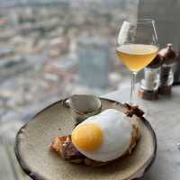 Sunset dinner at Duck & Waffle