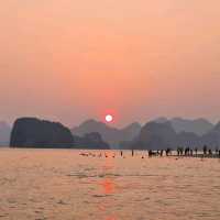 Best Sunset at Halong Bay