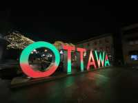 Byward Market at night in Ottawa