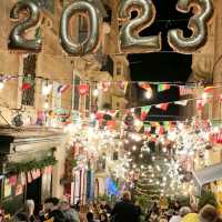 New Year's Eve in Valletta, Malta. 