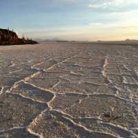 driving on the world’s largest salt flat