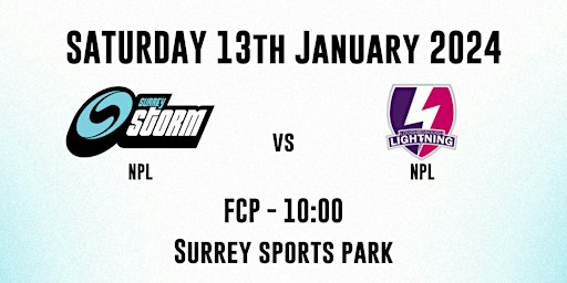 Surrey Storm NPL v Loughborough Lightning (U17s / U19s) | Surrey Sports Park