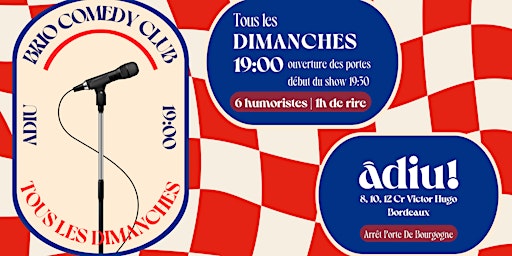 BRIO COMEDY CLUB à l'Adiu ! | 12 Cr Victor Hugo 8 10