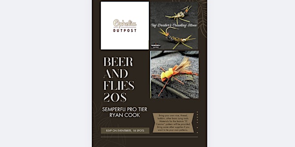 Beer and Flies - Fly Tying with Friends | Ophelia Outpost