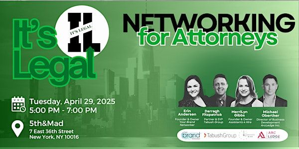 It's Legal: New York Networking for Attorneys | 5th&Mad