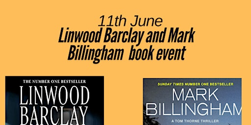 Linwood  Barclay and Mark Billingham book event and signing | The Neston Club - Parkgate Clubhouse
