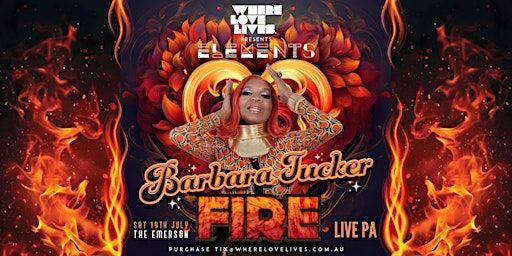 Where Love Lives Melbourne 3rd Bday feat: BARBARA TUCKER (USA) | The Emerson Rooftop Bar and Club