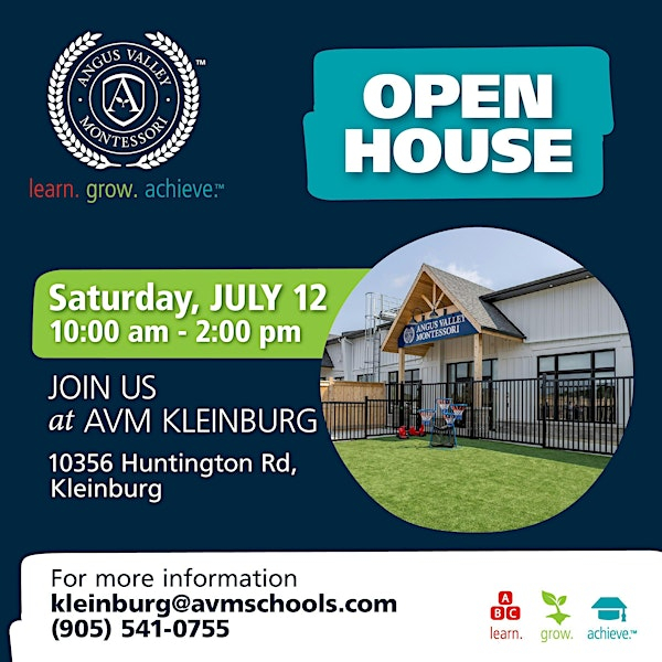 OPEN HOUSE-Angus Valley Montessori Kleinburg | 10356 Huntington Rd