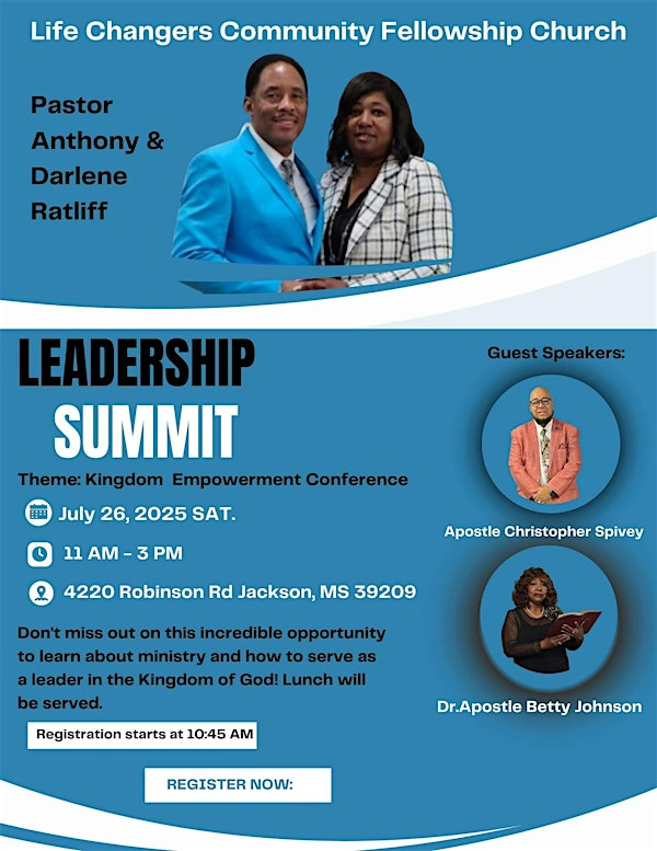 Life Changers Kingdom Empowerment Leadership Summit | Life Changers Community Fellowship Church