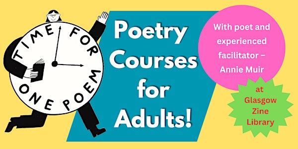 Time for One Poem – Poetry Workshops | Glasgow Zine Library