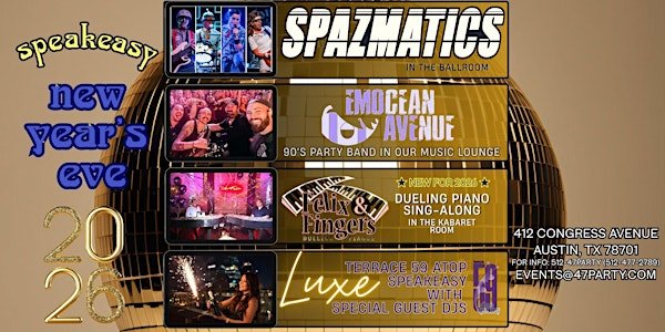 Speakeasy's New Year's Eve Bash with The Spazmatics | Speakeasy