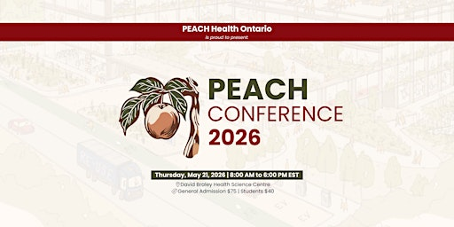 PEACH Health Ontario Conference 2026 | David Braley Health Sciences Centre, McMaster University