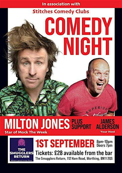Comedy Night with Milton Jones | The Smugglers Return - Worthing