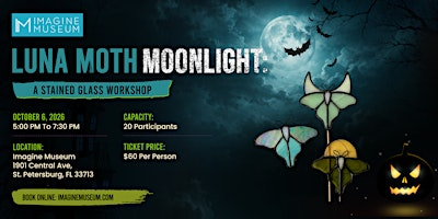 Luna Moth Moonlight: A Stained Glass Workshop | Imagine Museum