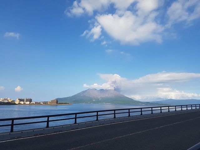 鹿兒島郵輪碼頭📸️📸️🤩｜火山🌋