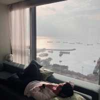 全海景爆靚夕陽連同窩心生日裝飾套房