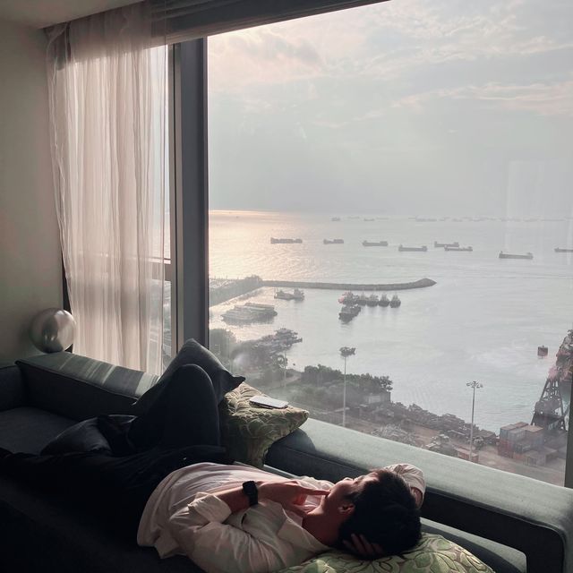 全海景爆靚夕陽連同窩心生日裝飾套房