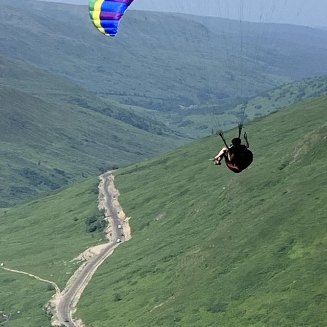 3880 ft. Above Sea Level. Parasailing anyone 