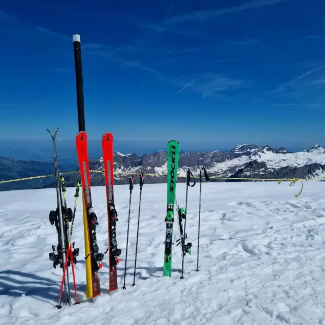 ski fun at Mount Titlis 