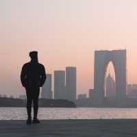 Exploring the beautiful jinji lake.