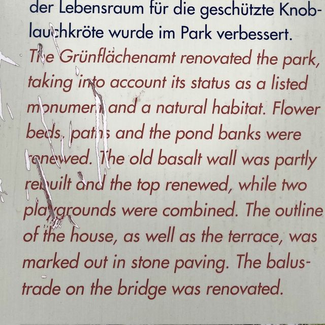 Bernus Park and its History 