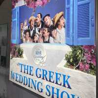 the Greek wedding showin Santorini!!!🤍🤍