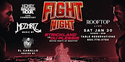 Fight Night Watch Party at Hard Rock Rooftop Live | Rooftop Live