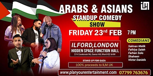 Arabs & Asians Standup Comedy Show London | Hidden Space Function Hall
