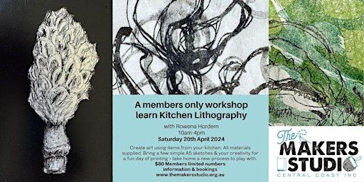 Kitchen Lithography | The Makers Studio Central Coast Inc.