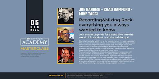 Recording and Mixing Rock: Everything you always wanted to know. | dBTechnologies Showroom