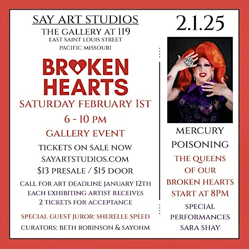 Broken Hearts | Say Art Studios The Gallery at 119