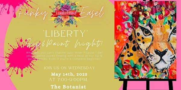 Sip & Paint Night At The Botanist, Ipswich, painting Liberty | The Botanist Ipswich