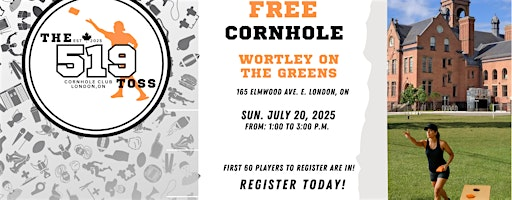 FREE CORNHOLE EVENT IN WORTLEY VILLAGE | 165 Elmwood Ave E