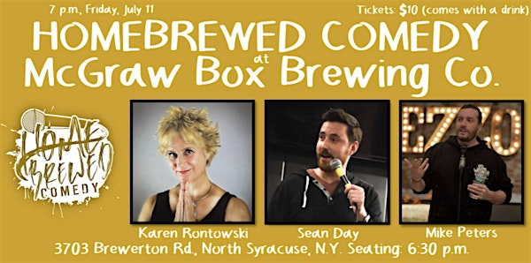 Homebrewed Comedy at McGraw Box Brewing Co. (North Syracuse) | McGraw Box Brewing Company