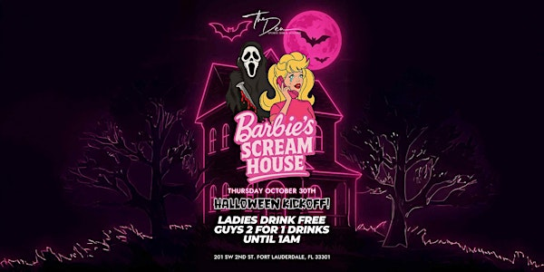 BARBIE'S SCREAM HOUSE | HALLOWEEN KICK-OFF | DEN LAUDERDALE | The Den Sports Bar and Lounge