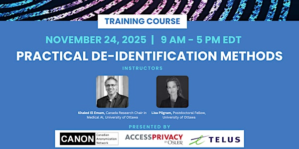 Practical De-identification Methods | 25 York Street