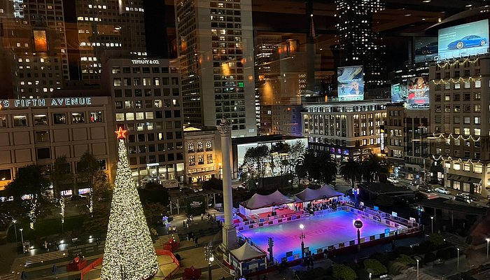 Union Square Holiday Ice Rink & Tree | Christmas in San Francisco 2025 | 333 Post Street