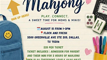 Back to School Mini & Me Mahjong | Flock and Fresh