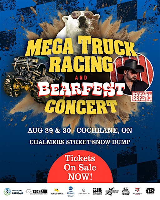 Mega Truck Racing and Bearfest Concert 2026 | Cochrane, ontario