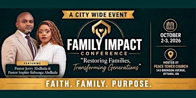 Family Impact Conference 2026 | Peace Tower Church