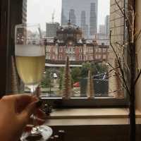 【東京駅】東京駅の絶景とコース料理が楽しめるレストラン♡