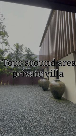 Touring around the private villa