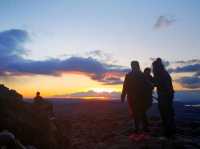 The gorgeous sunset on Arthur's Seat!